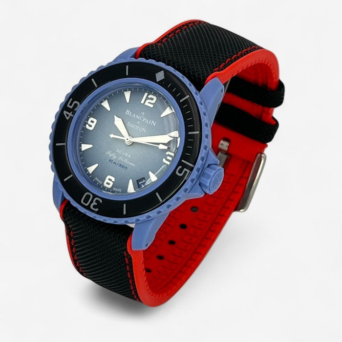 Bracelet Blancpain x Swatch Mixte Caoutchouc/Nylon