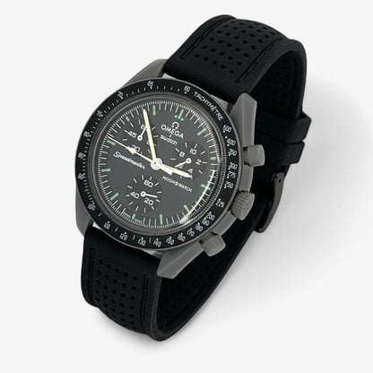 Bracelet MoonSwatch Premium en Caoutchouc Perforé