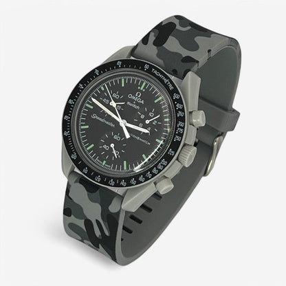 Bracelet MoonSwatch en Caoutchouc Militaire