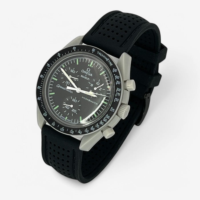 Bracelet MoonSwatch Premium en Caoutchouc Perforé