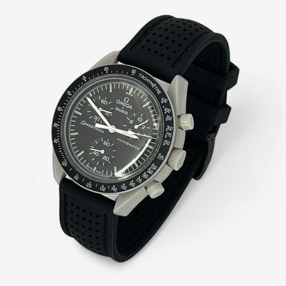 Bracelet MoonSwatch Premium en Caoutchouc Perforé