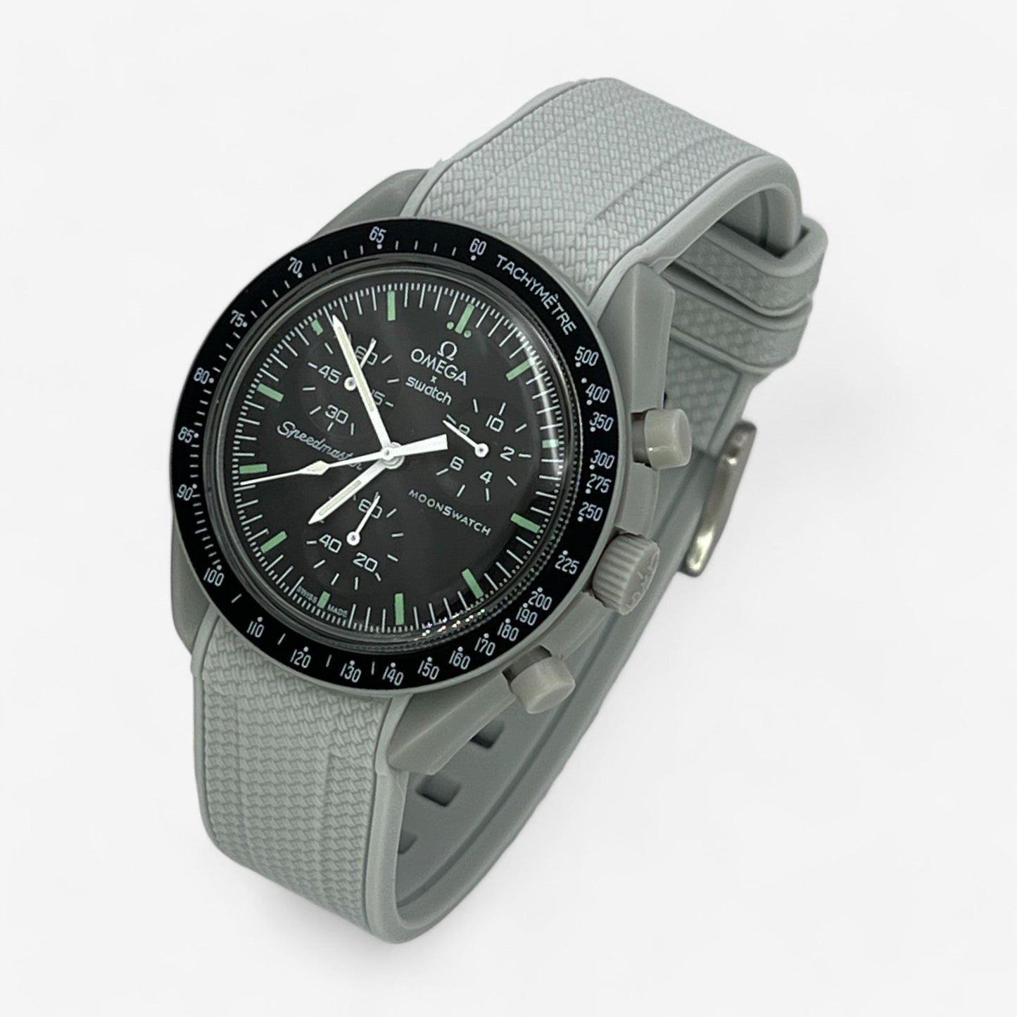 Bracelet MoonSwatch en Caoutchouc Texturé Premium Uni