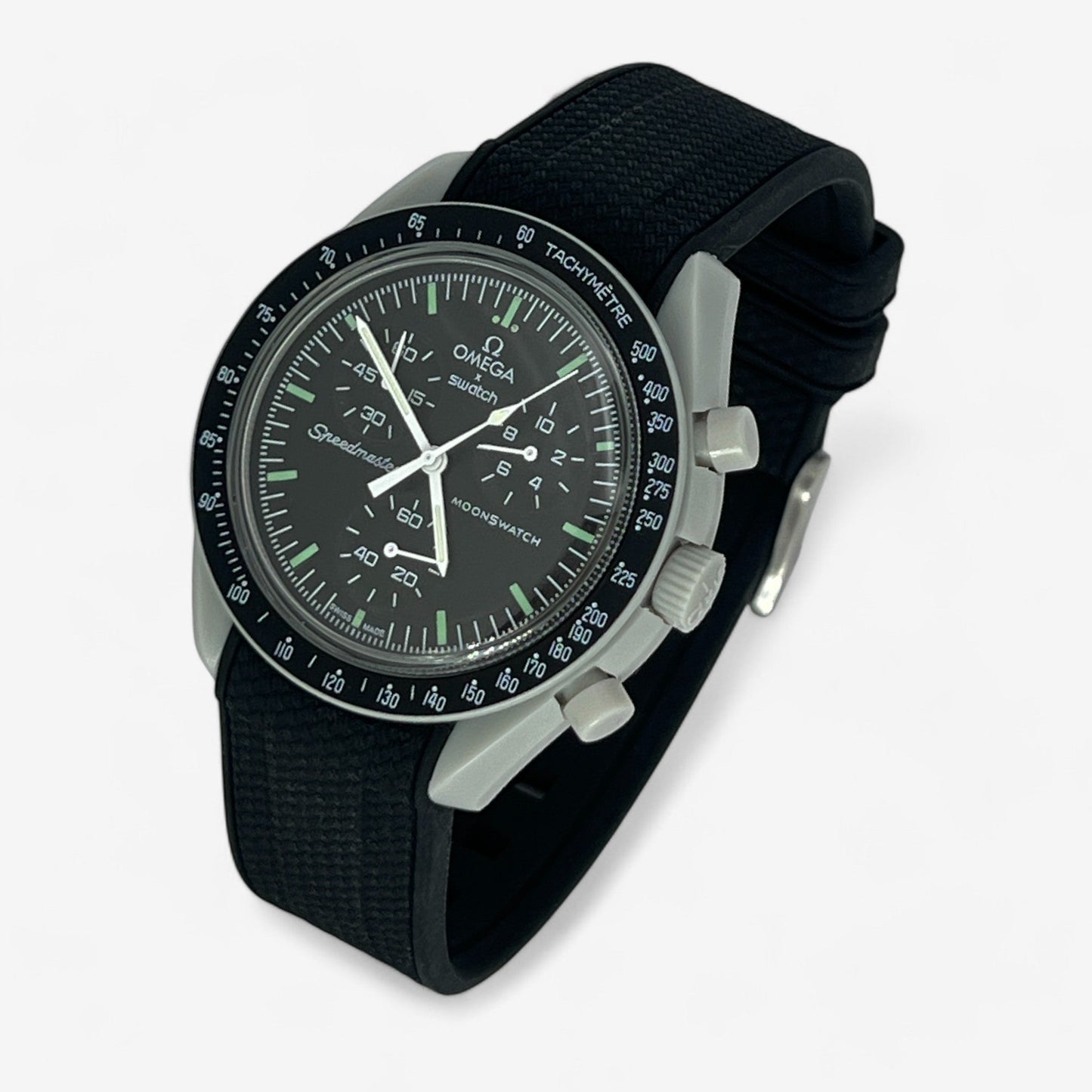 Bracelet MoonSwatch en Caoutchouc Texturé Premium Uni