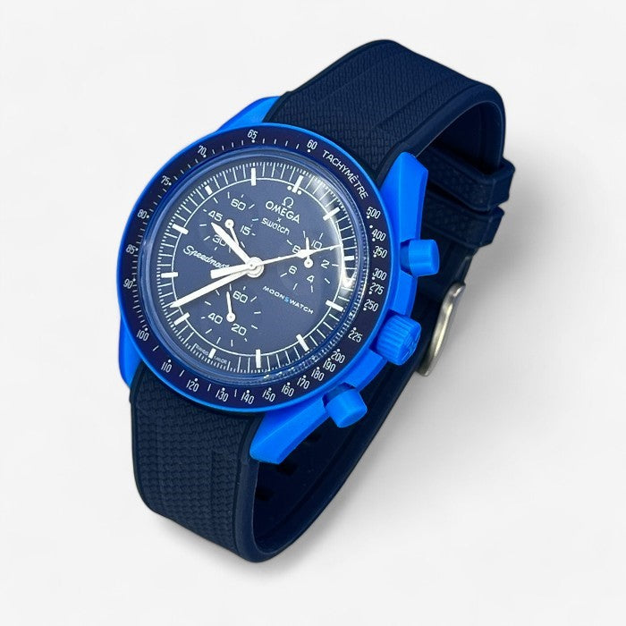 Bracelet MoonSwatch en Caoutchouc Texturé Premium Uni