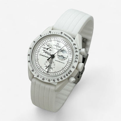 Bracelet MoonSwatch en Caoutchouc Nervuré
