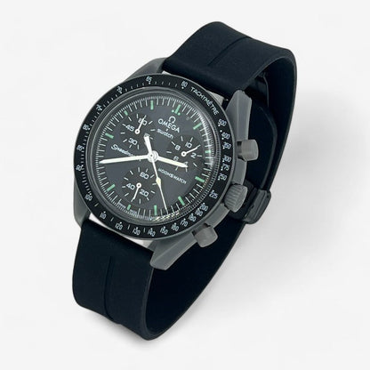 Bracelet MoonSwatch en Caoutchouc Rainuré à Clips