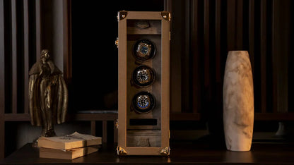 Remontoir Montre -  Togo Beige