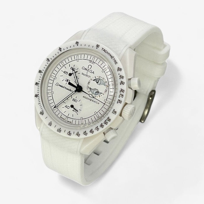 Bracelet MoonSwatch en Caoutchouc Texturé Premium Uni