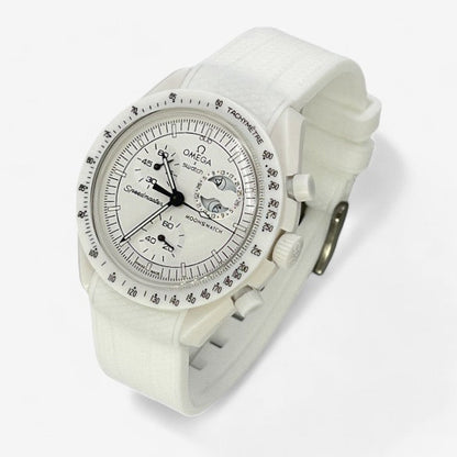 Bracelet MoonSwatch en Caoutchouc Texturé Premium Uni