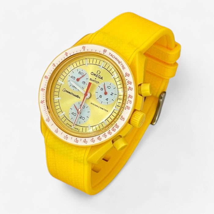 Bracelet MoonSwatch en Caoutchouc Texturé Premium Uni
