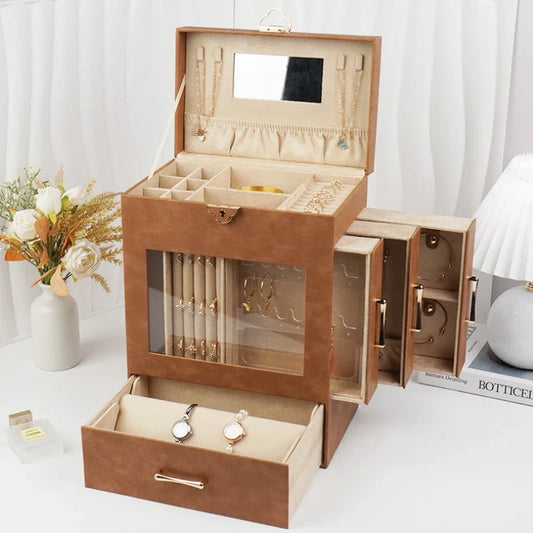 Boîte À Bijoux Cuir Grand Modèle