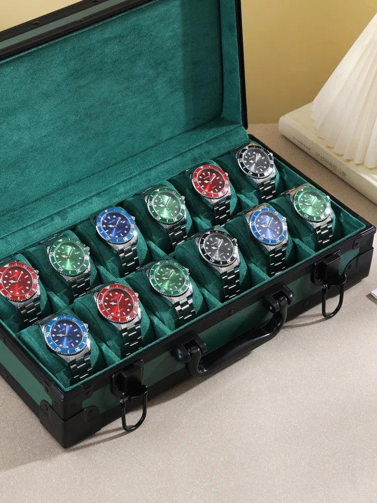 Valise à montre Verte Impérial