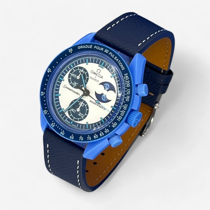 Bracelet Moonswatch Mission to the Super Blue Moonphase