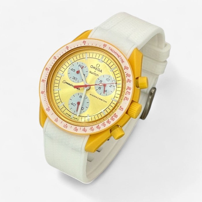 Bracelet MoonSwatch en Caoutchouc Texturé Premium Uni