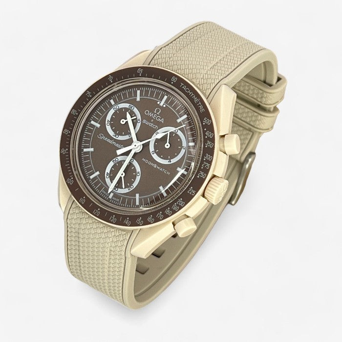Bracelet MoonSwatch en Caoutchouc Texturé Premium Uni