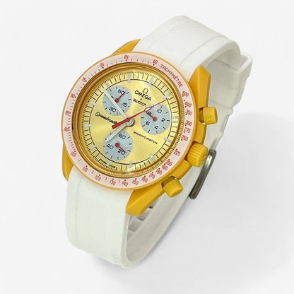 Bracelet MoonSwatch en Caoutchouc Premium Uni