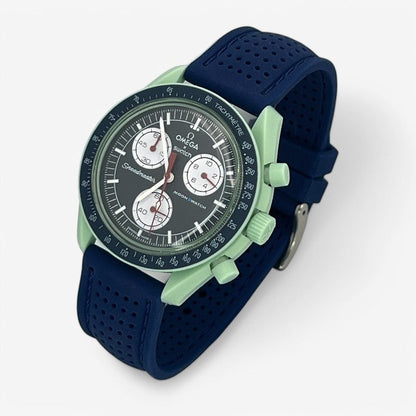Bracelet MoonSwatch Premium en Caoutchouc Perforé