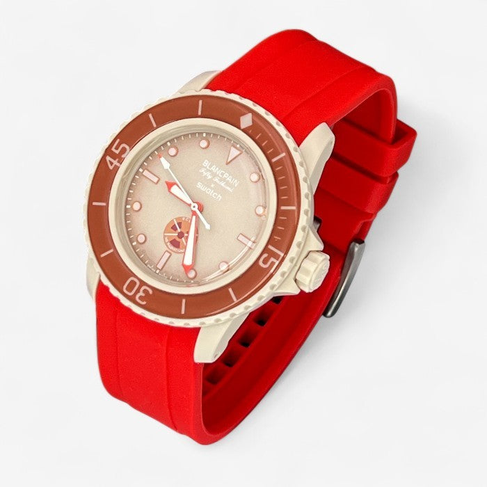 Bracelet Blancpain x Swatch en Caoutchouc Uni