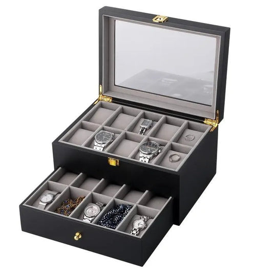Boite à montre - Coffret Harmonie Noir Série 20 - Maison Horloger 