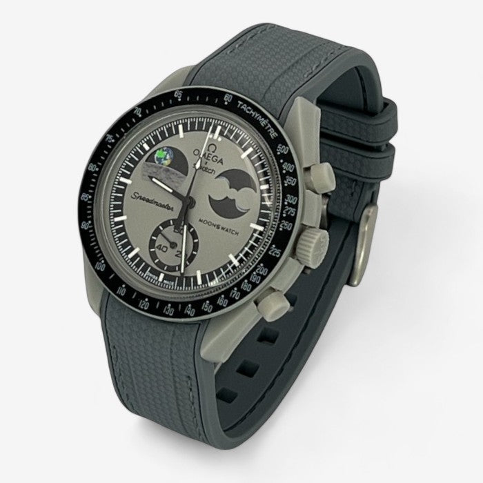 Bracelet MoonSwatch en Caoutchouc Texturé Premium Uni
