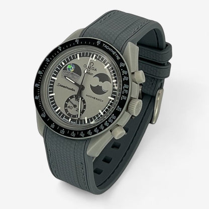 Bracelet MoonSwatch en Caoutchouc Texturé Premium Uni