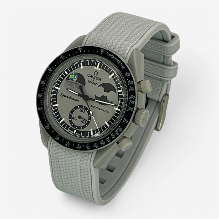 Bracelet MoonSwatch en Caoutchouc Texturé Premium Uni