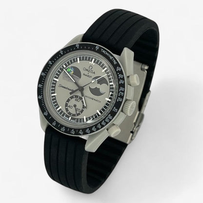 Bracelet MoonSwatch en Caoutchouc Nervuré