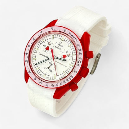 Bracelet MoonSwatch en Caoutchouc Texturé Premium Uni