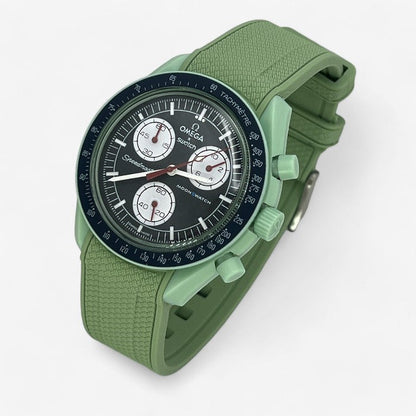 Bracelet MoonSwatch en Caoutchouc Texturé Premium Uni