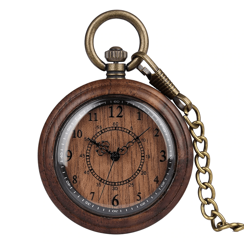 Montre à Gousset En Bois