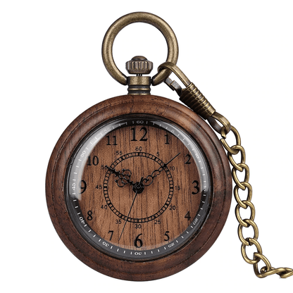 Montre à Gousset En Bois