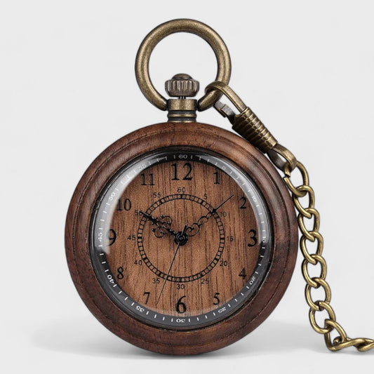 Montre à Gousset En Bois