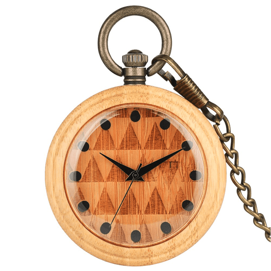 Montre à gousset bois