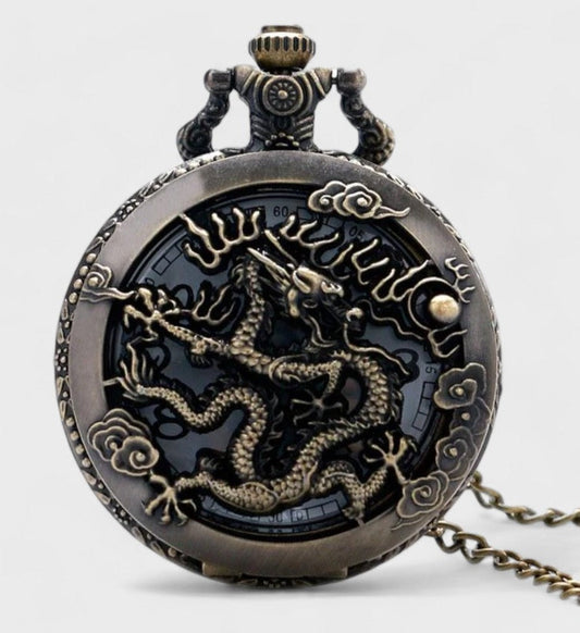 Montre À Gousset Dragon Japonais