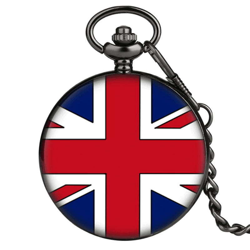montre de poche drapeau 