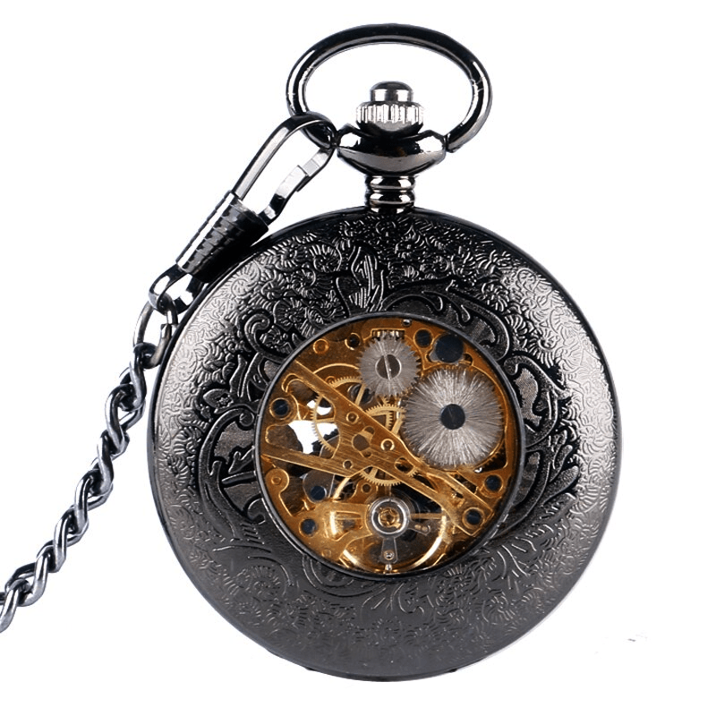 montre à gousset squelette 