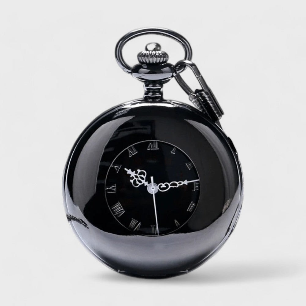 Montre À Gousset Design Noir