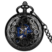 Montre à gousset Boîtier Fond Bleu et doré-Maison Horloger