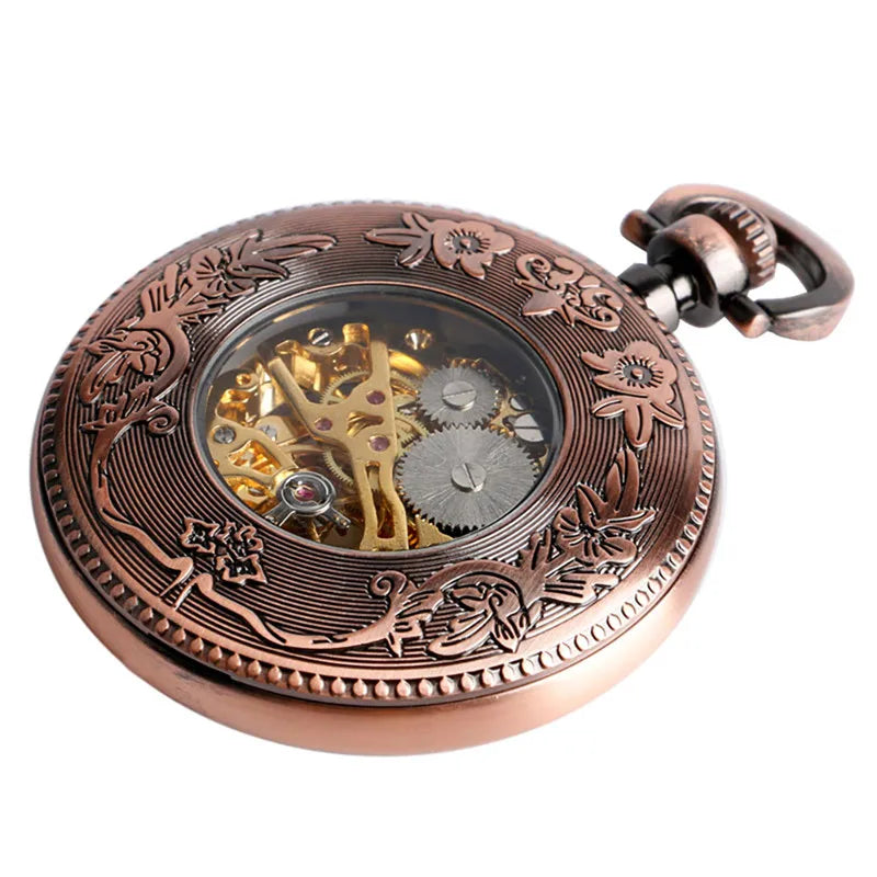 Montre à Gousset Moka Avec Chaine-Maison Horloger