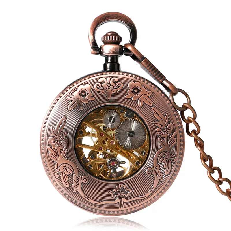 Montre à Gousset Moka Avec Chaine-Maison Horloger
