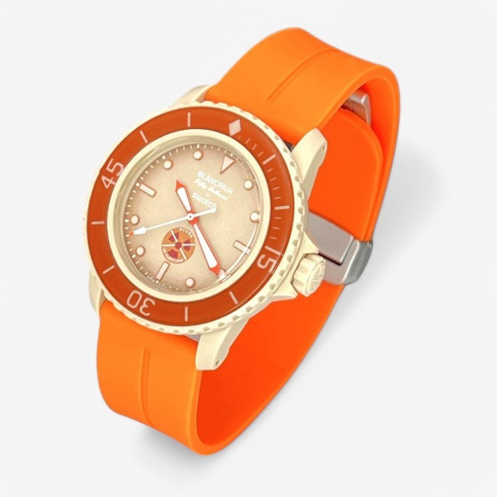 Bracelet Blancpain x Swatch en Caoutchouc à Clips