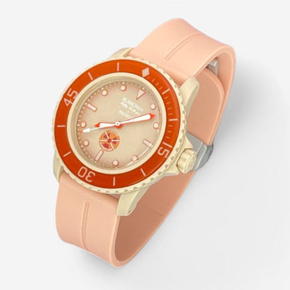 Bracelet Blancpain x Swatch en Caoutchouc à Clips