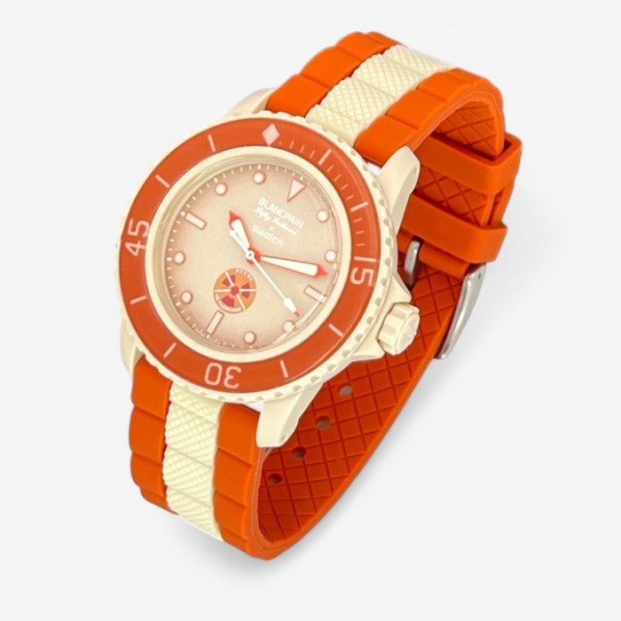 Bracelet Blancpain x Swatch en Caoutchouc Design