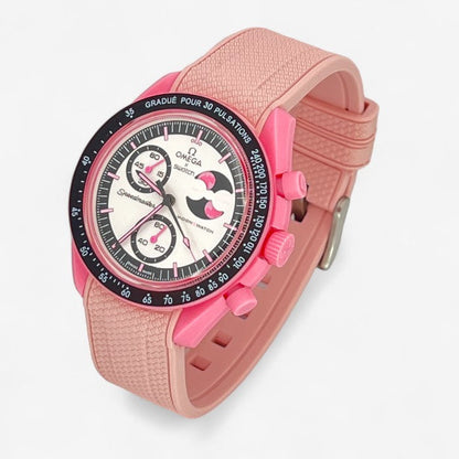 Bracelet MoonSwatch en Caoutchouc Texturé Premium Uni