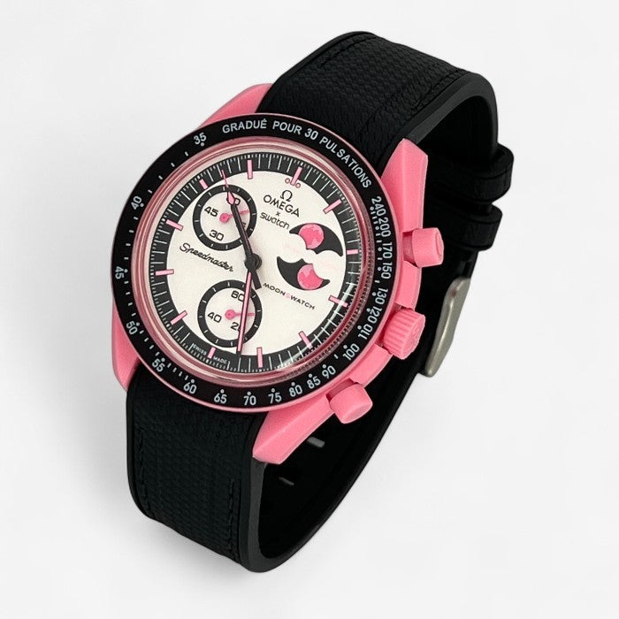Bracelet MoonSwatch en Caoutchouc Texturé Premium Uni